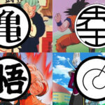All Symbols on Goku's gi Master Roshi Symbol King Kai Symbol Goku Kanjia Whis Signature